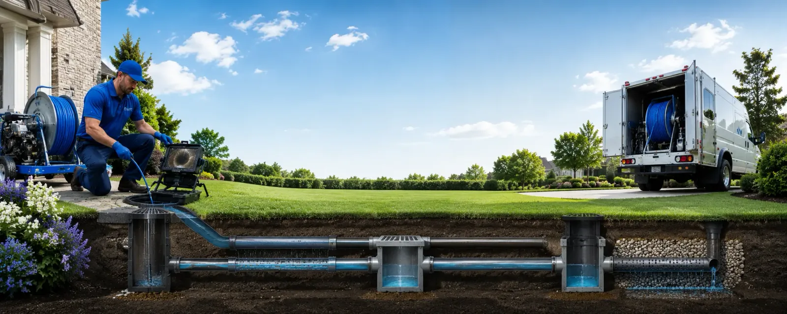 Outdoor drain cleaning information for Clayton, NC